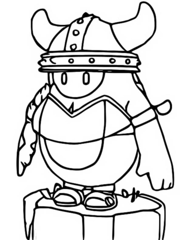 Dibujos de Dibuja Fall Guys 4 para colorear