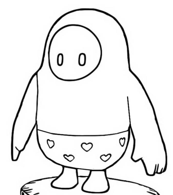 Dibujos de Dibuja Fall Guys 5 para colorear