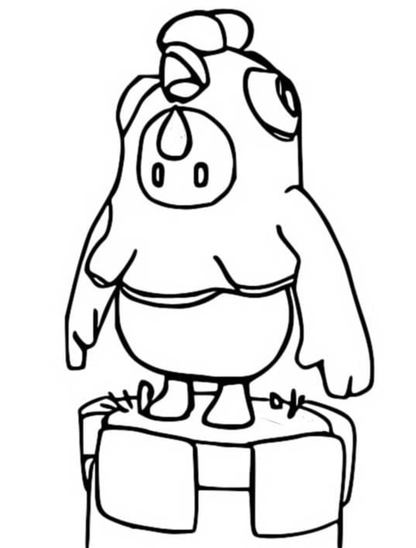 Dibujos de Dibuja Fall Guys gratis para colorear