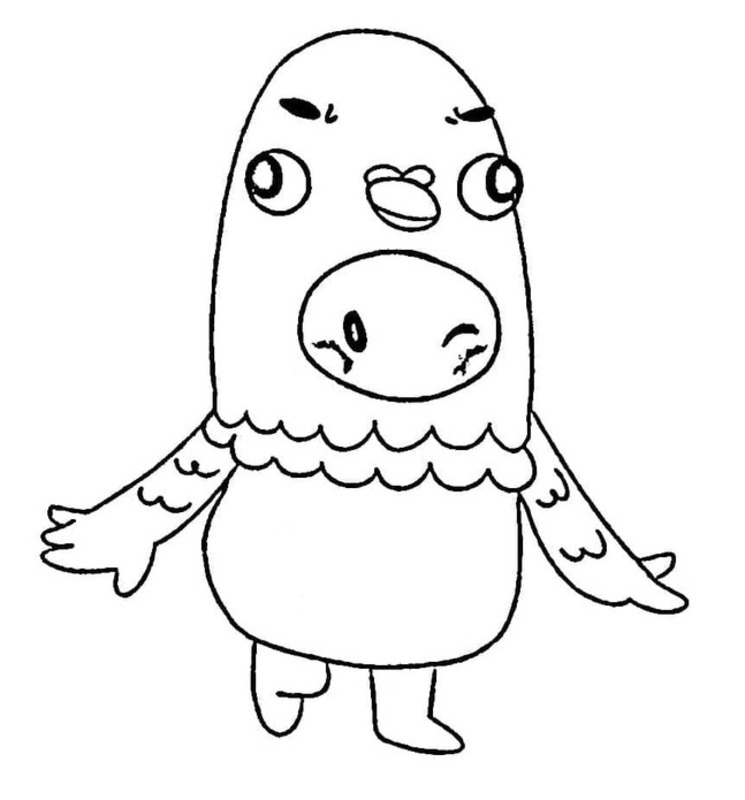 Dibujos de Dibuja Fall Guys Pigeon Costume para colorear
