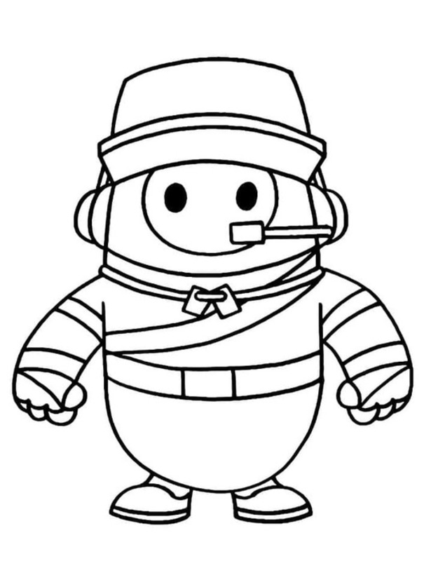 Dibujos de Dibuja Fall Guys Scout para colorear