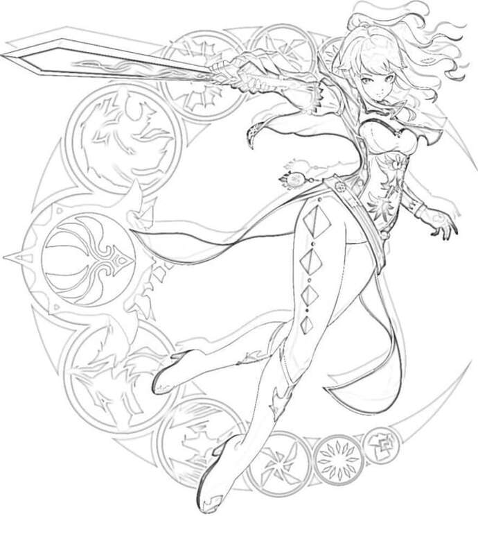 Dibujos de Dibuja Genshin Impact Jean para colorear