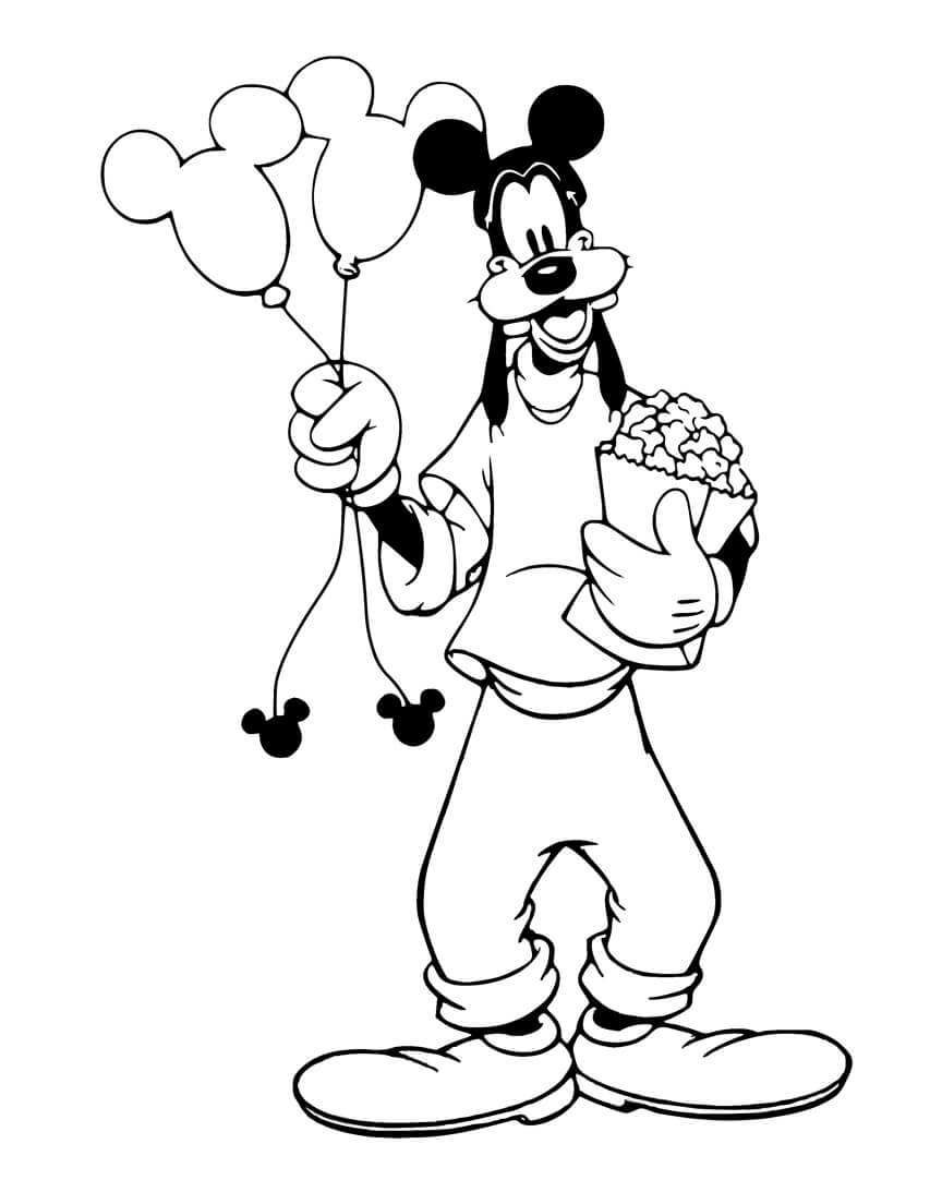 Dibuja Goofy 2 para colorir