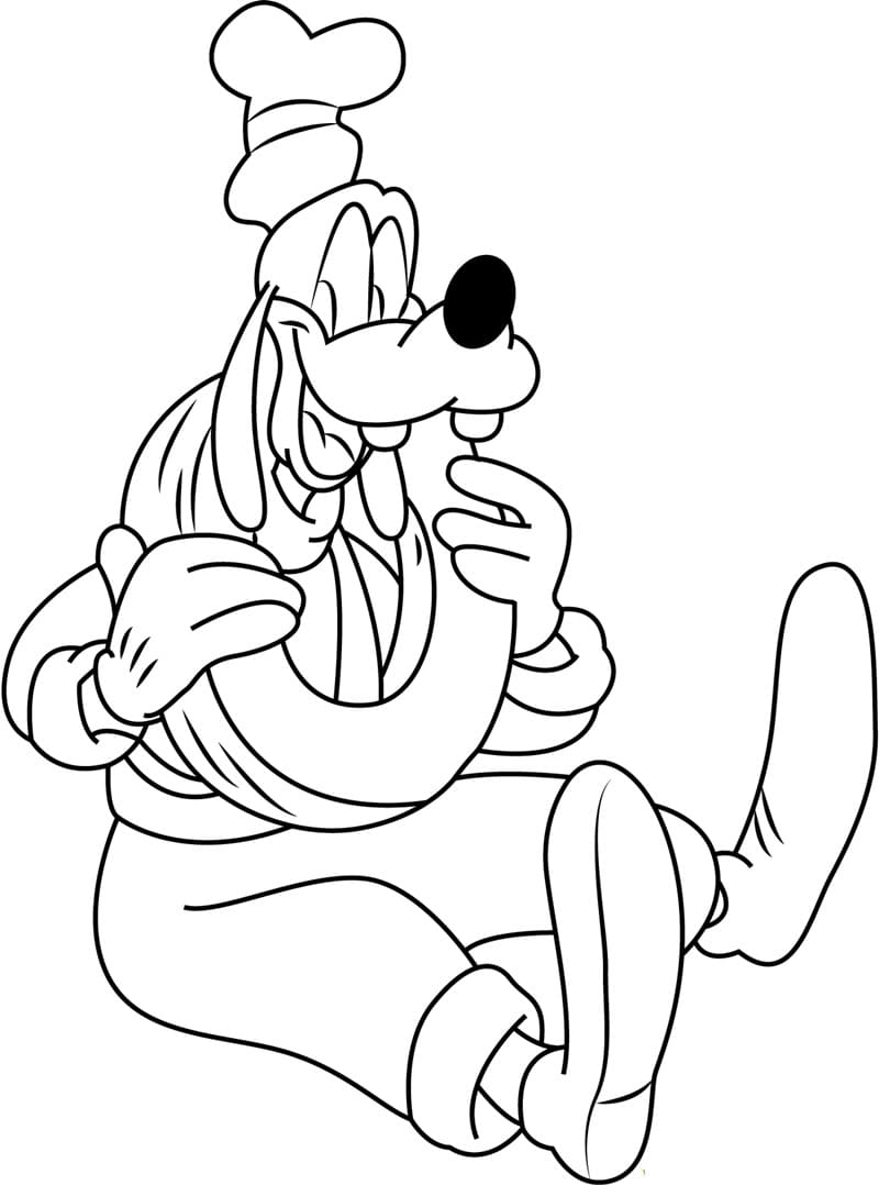 Dibuja Goofy 4 para colorir