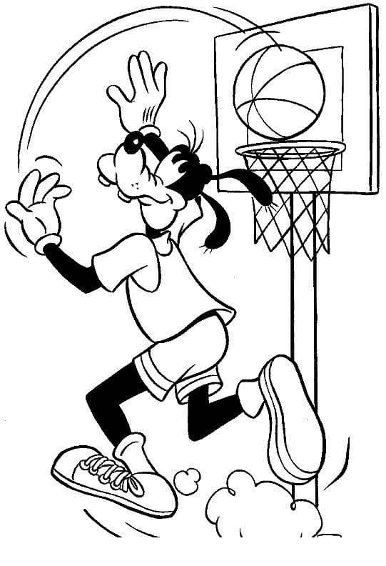 Dibuja Goofy imprimir gratis para colorir