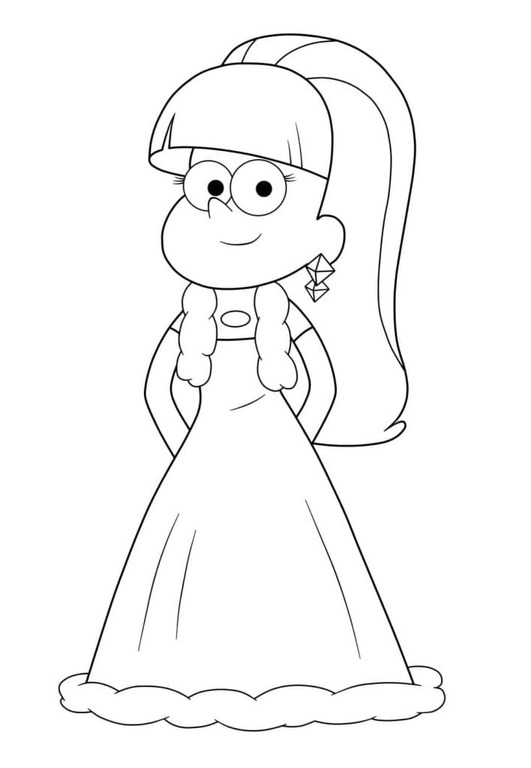 Dibujos de Dibuja Gravity Falls Pacifica para colorear