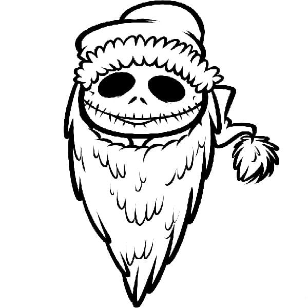 Dibujos de Dibuja Jack Skellington 4 para colorear