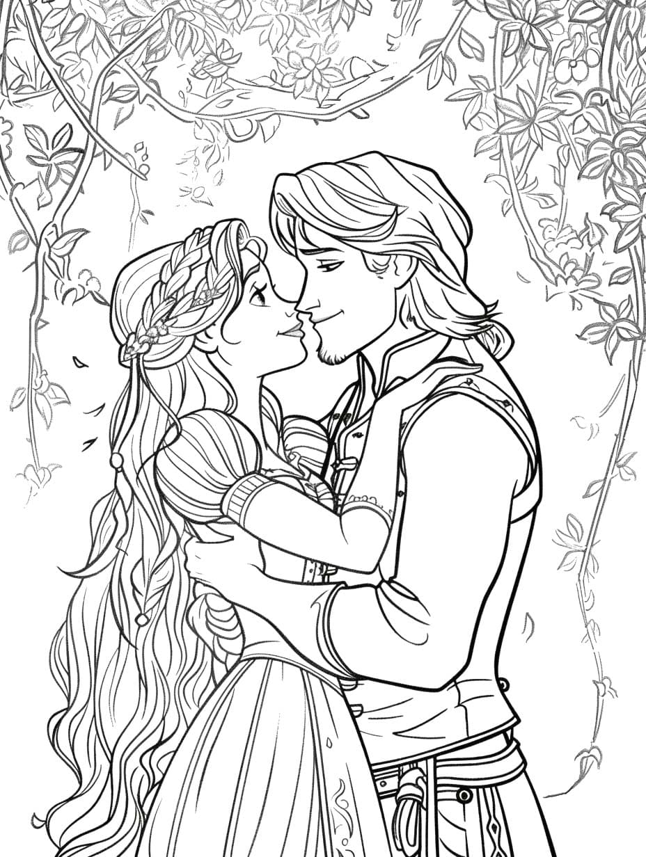 Dibuja la imagen de Enredados para colorir