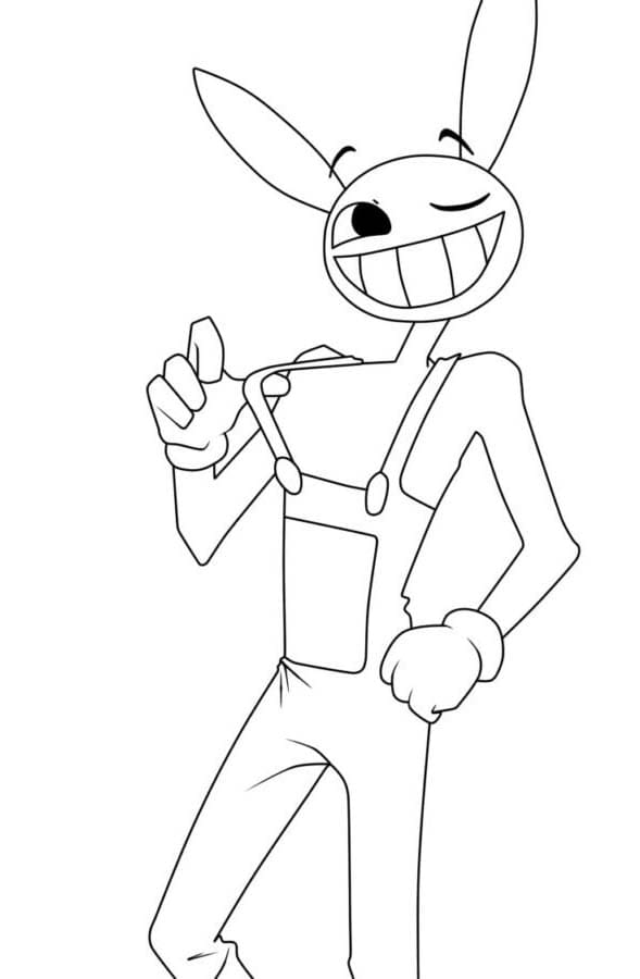 Dibuja la imagen de Jax para colorir