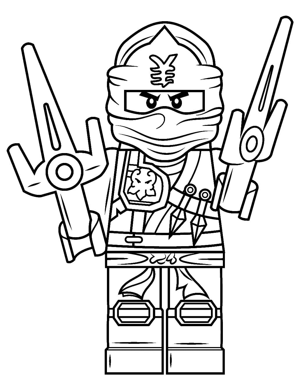 Dibujos de Dibuja Lego Ninjago simplemente para colorear