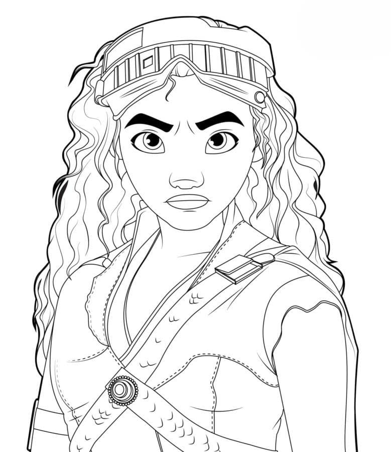 Dibujos de Dibuja Moana para imprimir para colorear