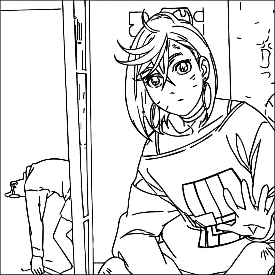 Dibujos de Dibuja Momo Ayase divertida para colorear