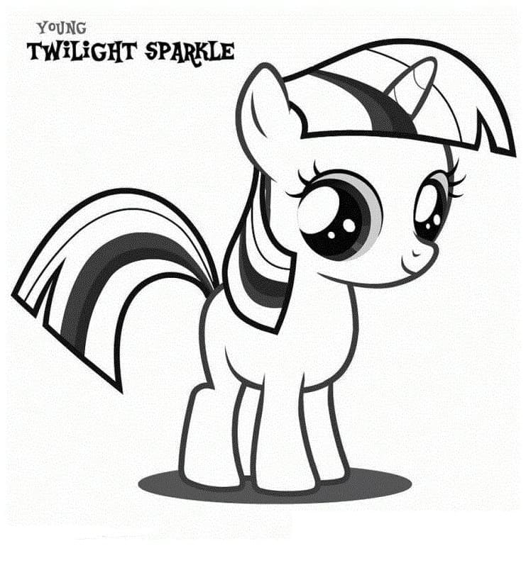 Dibujos de Dibuja My Little Pony 1 para colorear
