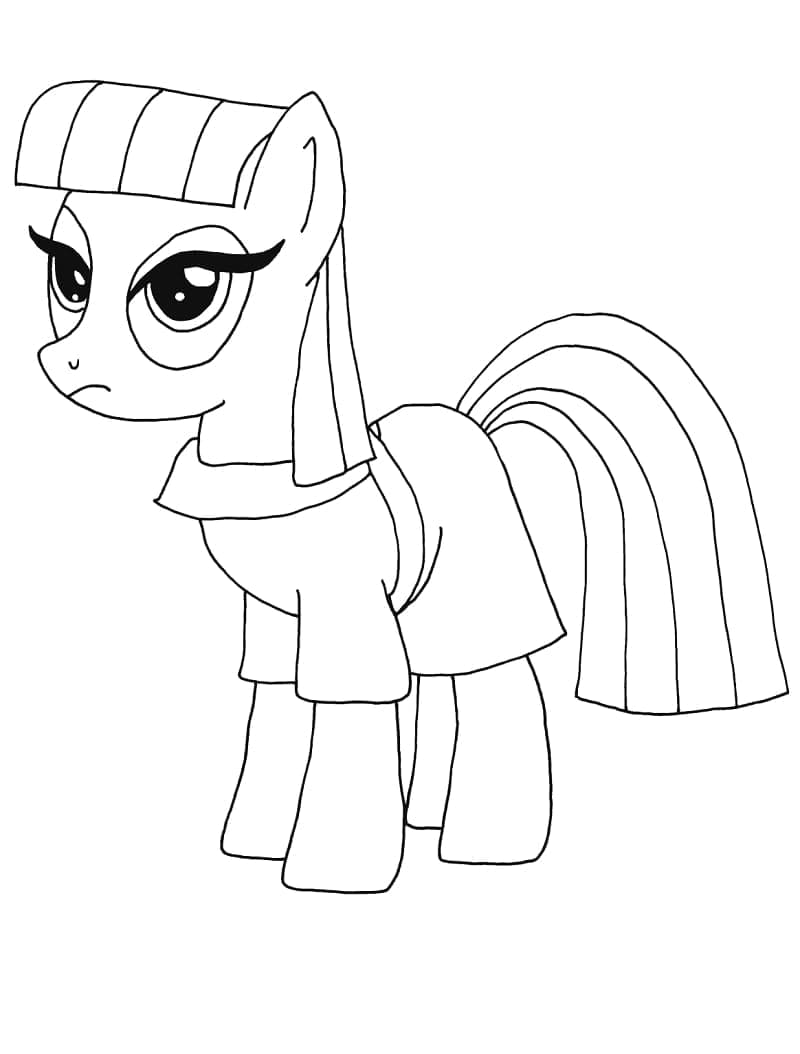 Dibujos de Dibuja My Little Pony imprimible gratis para colorear