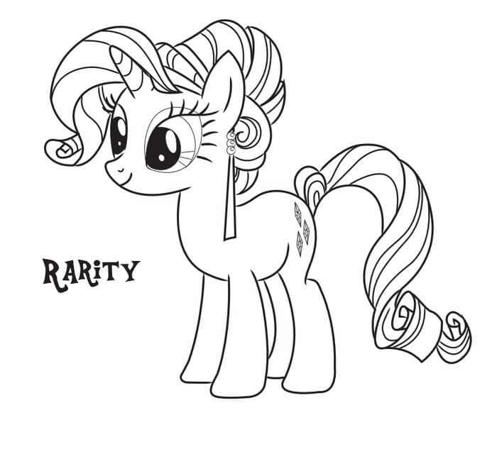Dibujos de Dibuja My Little Pony Muy lindo para colorear