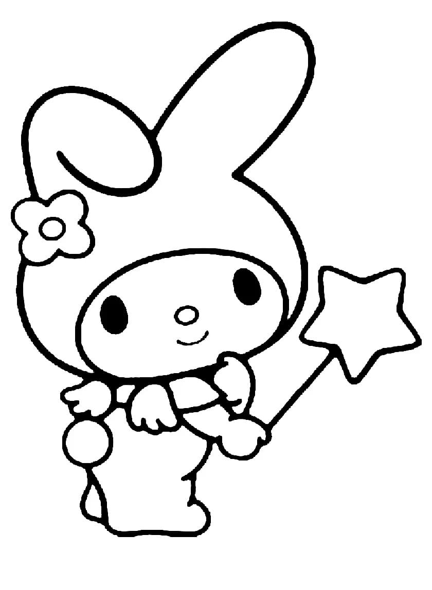 Dibujos de Dibuja My Melody para imprimir gratis para colorear