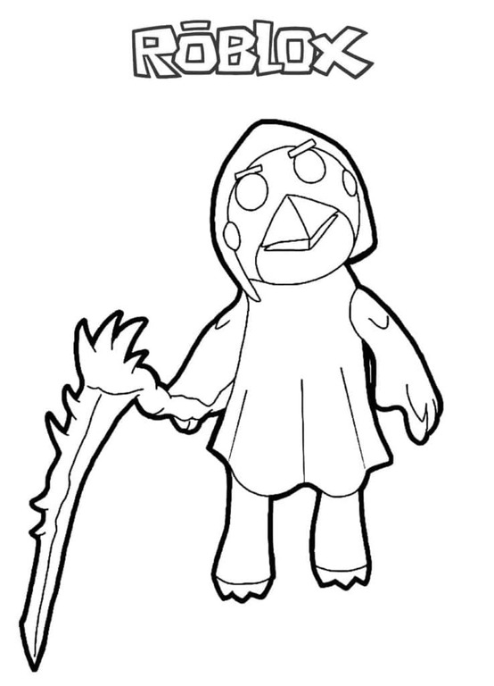 Dibujos de Dibuja Piggy Roblox Crove para colorear