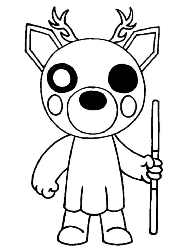 Dibujos de Dibuja Piggy Roblox Dessa para colorear