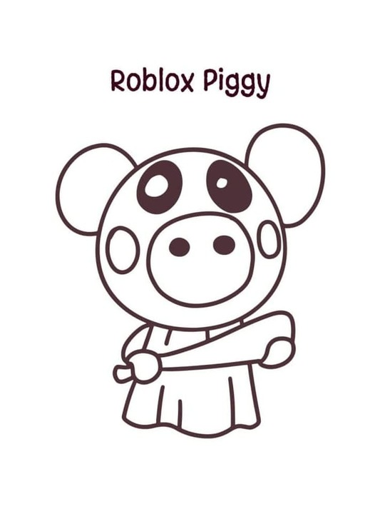 Dibujos de Dibuja Piggy Roblox para colorear