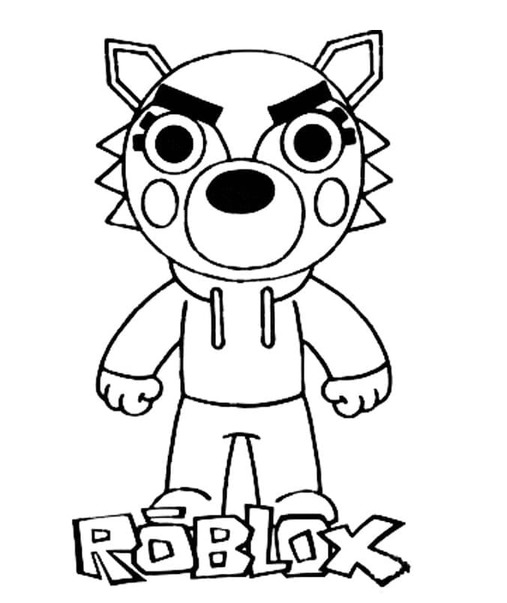 Dibujos de Dibuja Piggy Roblox Willow para colorear
