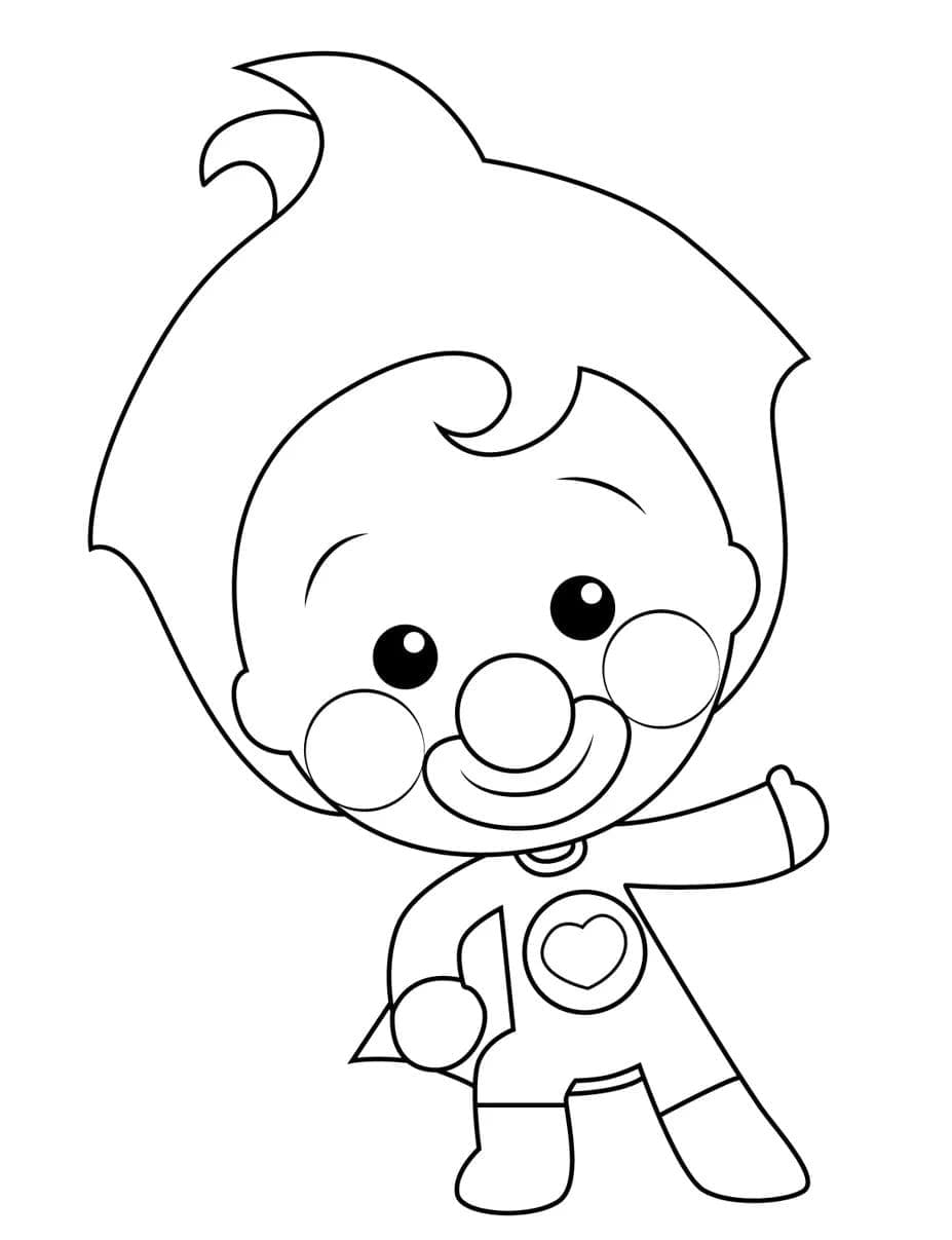 Dibujos de Dibuja Plim Plim en niños para colorear