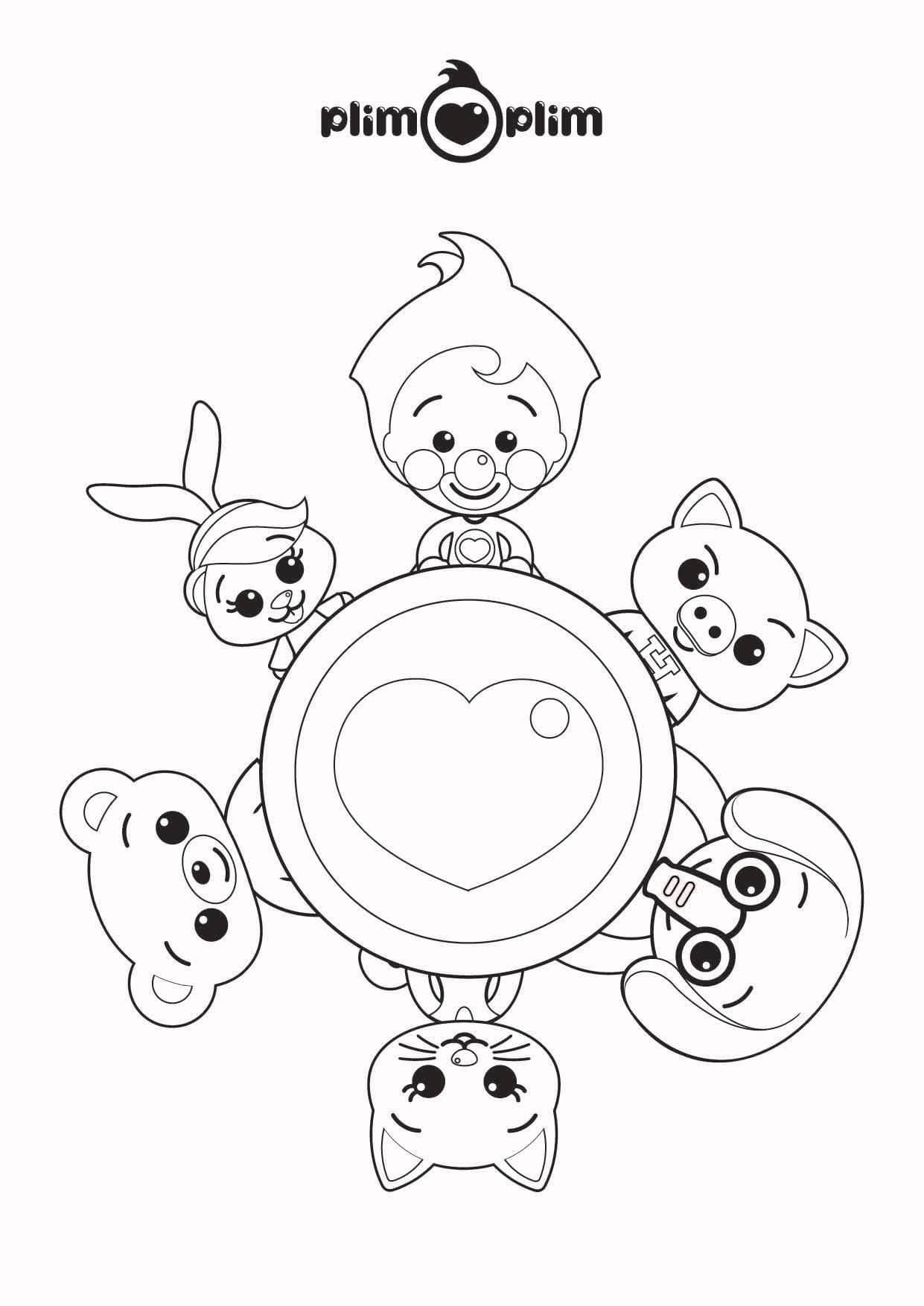 Dibujos de Dibuja Plim Plim gratis para niños para colorear