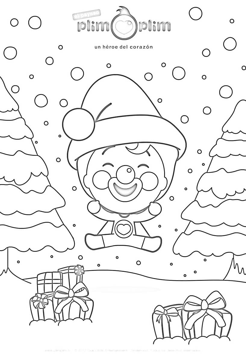 Dibujos de Dibuja Plim Plim muy fácil para colorear