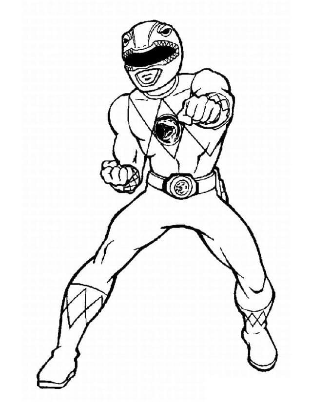 Dibujos de Dibuja Power Rangers gratis para imprimir para colorear