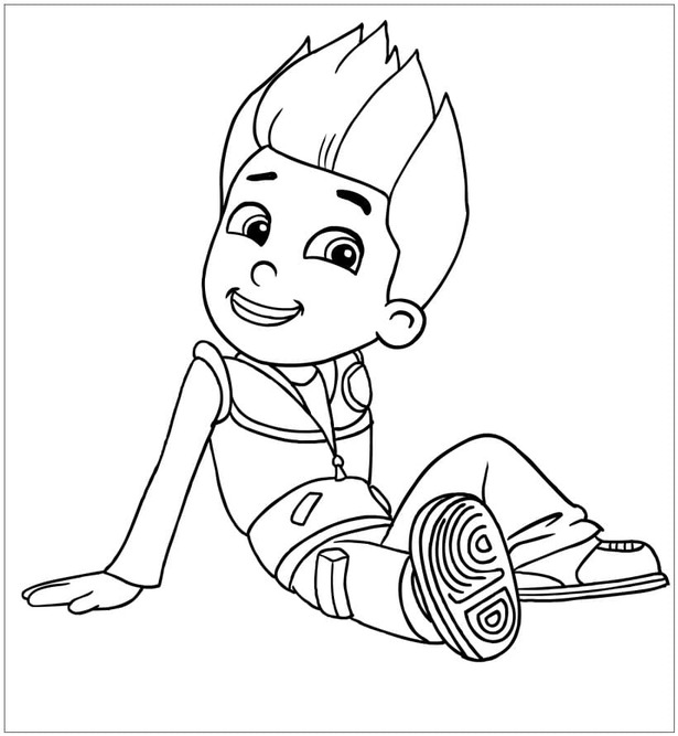 Dibujos de Dibuja Ryder Paw Patrol para colorear