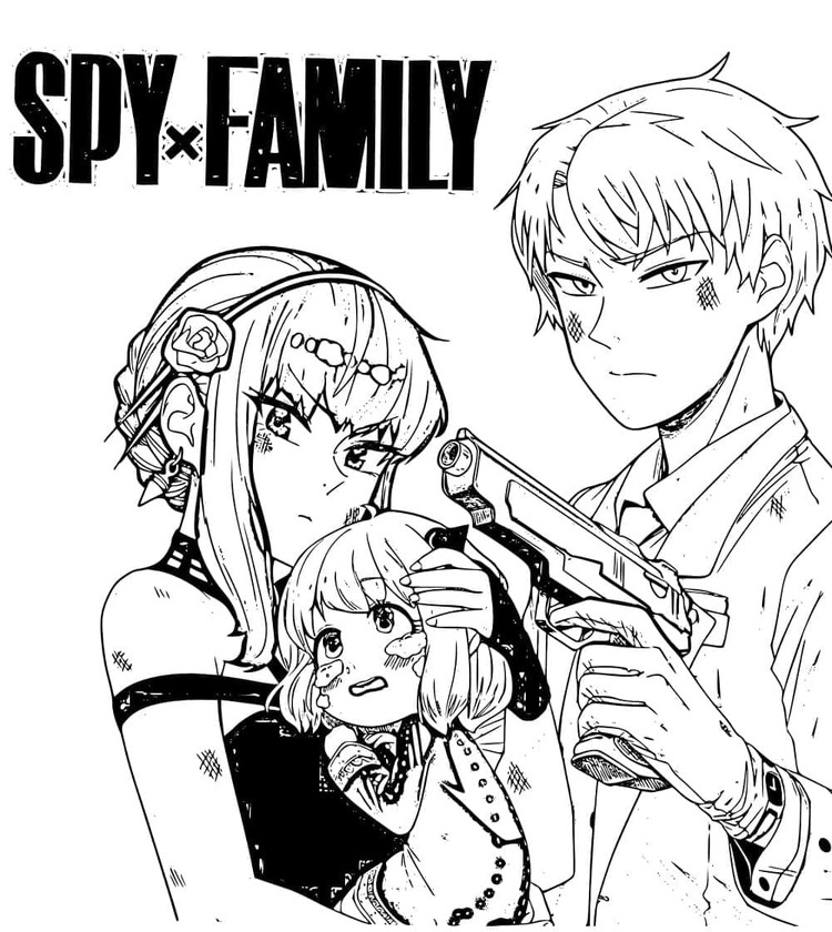 Dibujos de Dibuja Spy x Family para imprimir para colorear