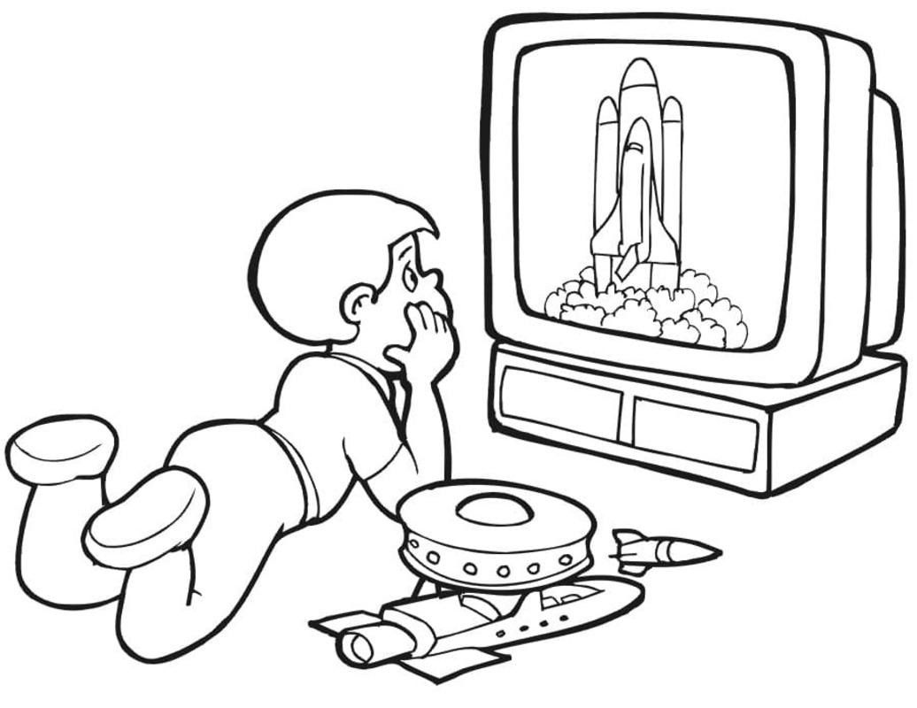 Dibujos de Dibuja Televisión gratis para niños para colorear
