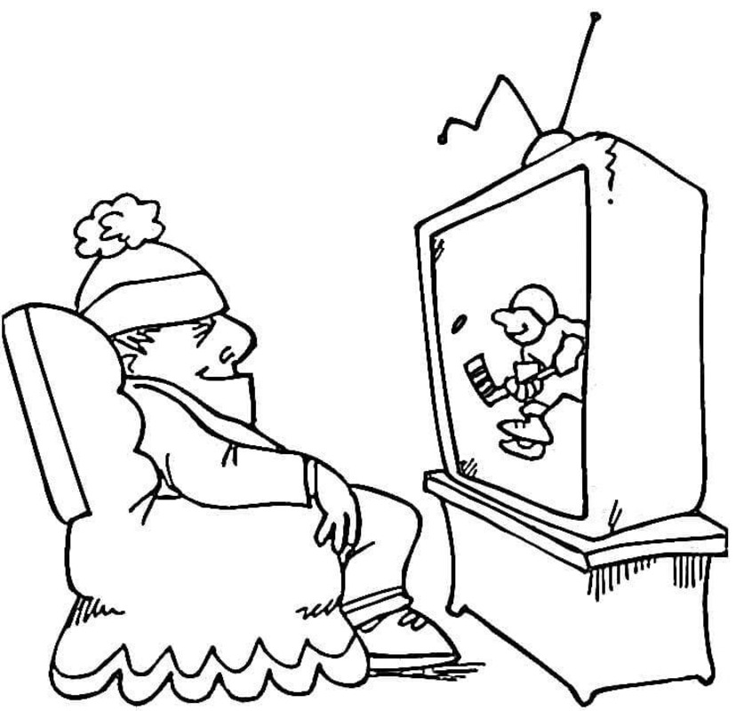 Dibujos de Dibuja Televisión para niños para colorear