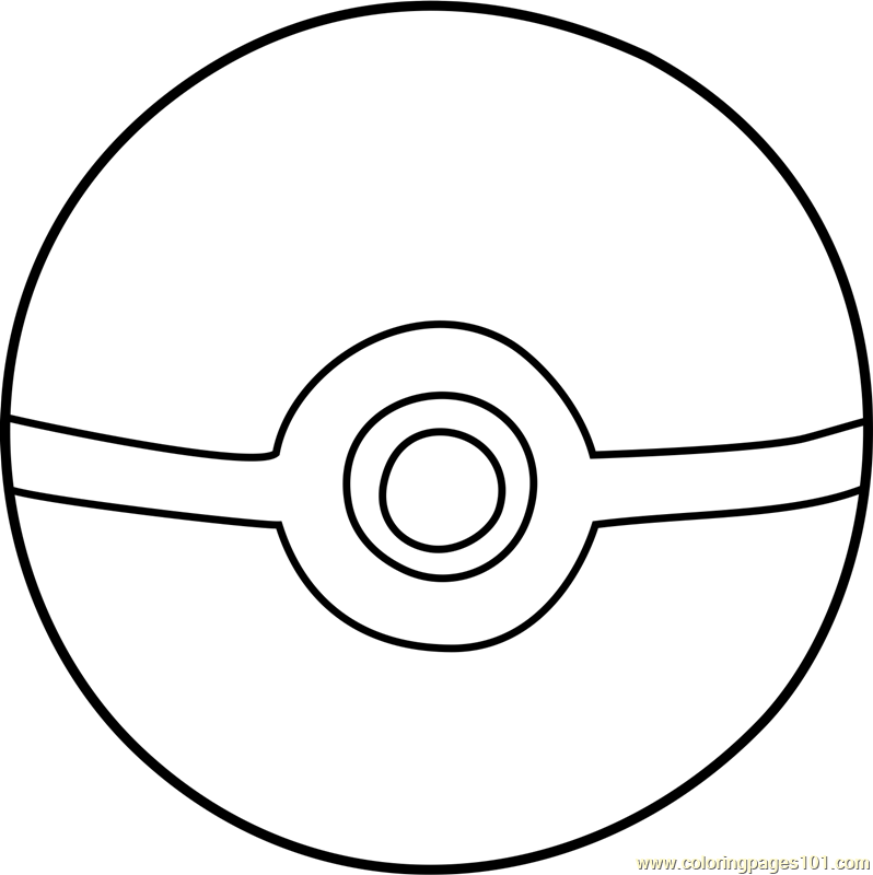 Dibuja una pokebola para colorir