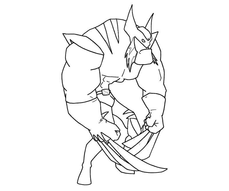 Dibuja X-Men 2 para colorir