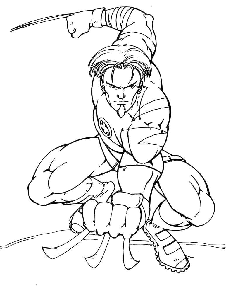 Dibuja X-Men 4 para colorir