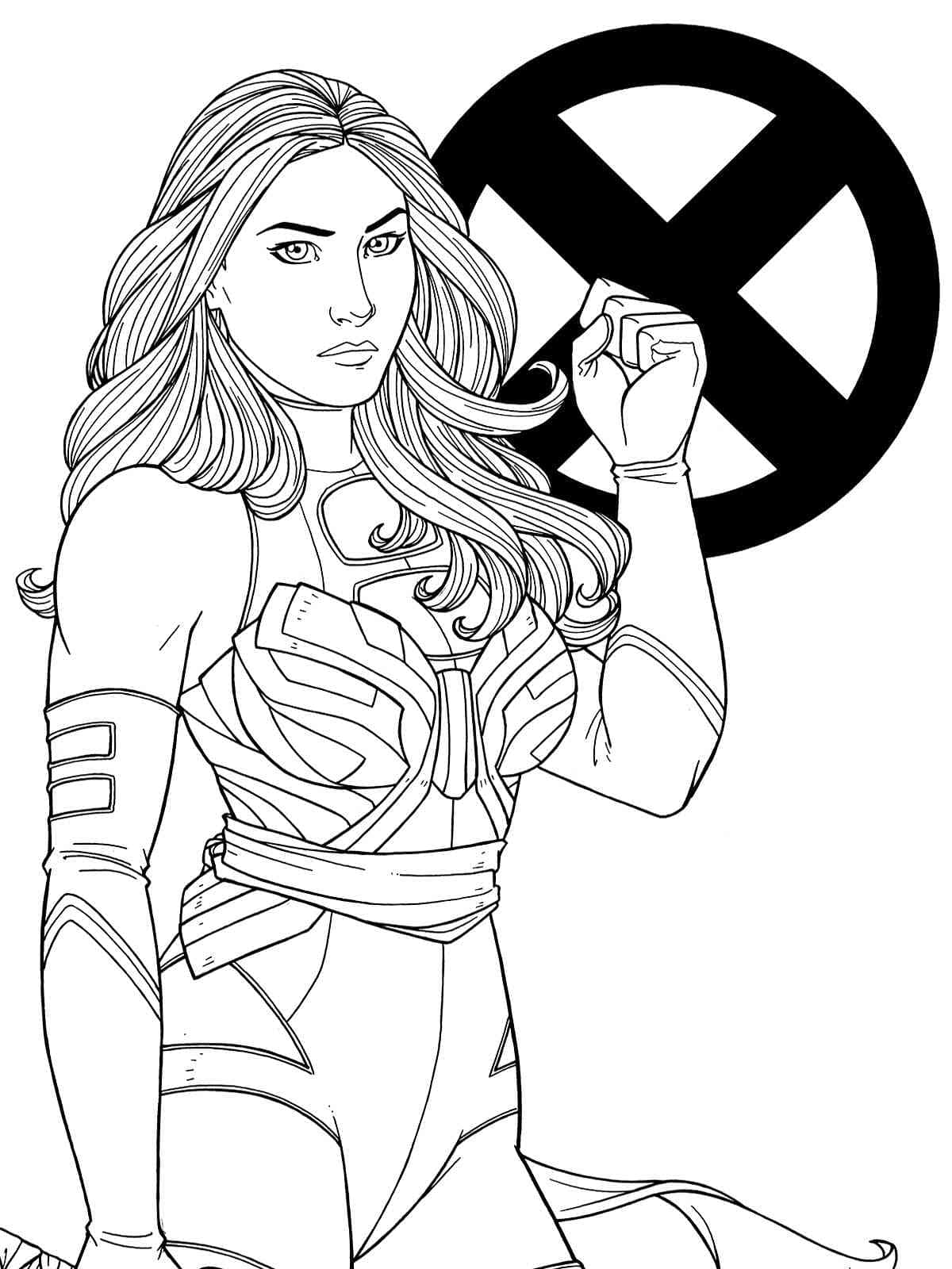Dibuja X-Men 5 para colorir