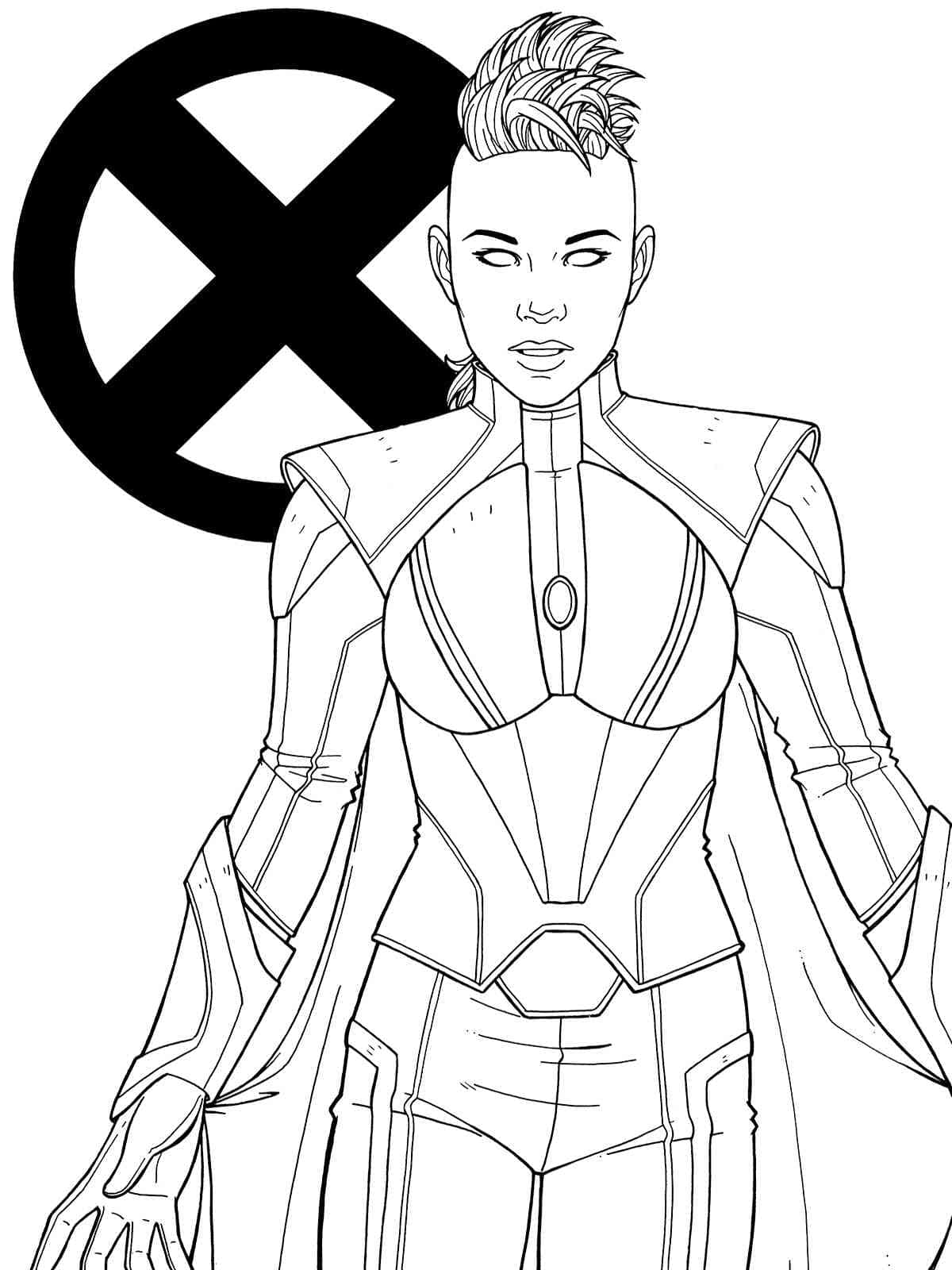 Dibuja X-Men 6 para colorir