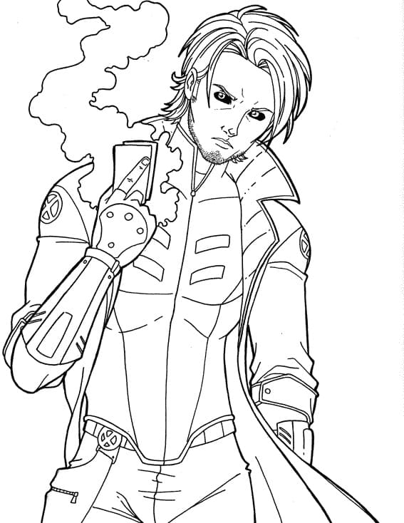 Dibuja X-Men imprimible para colorir