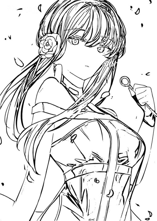 Dibujos de Dibuja Yor Forger de Spy x Family para colorear
