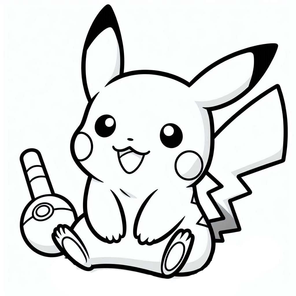 Dibujos de Dibujando pikachu 3 para colorear