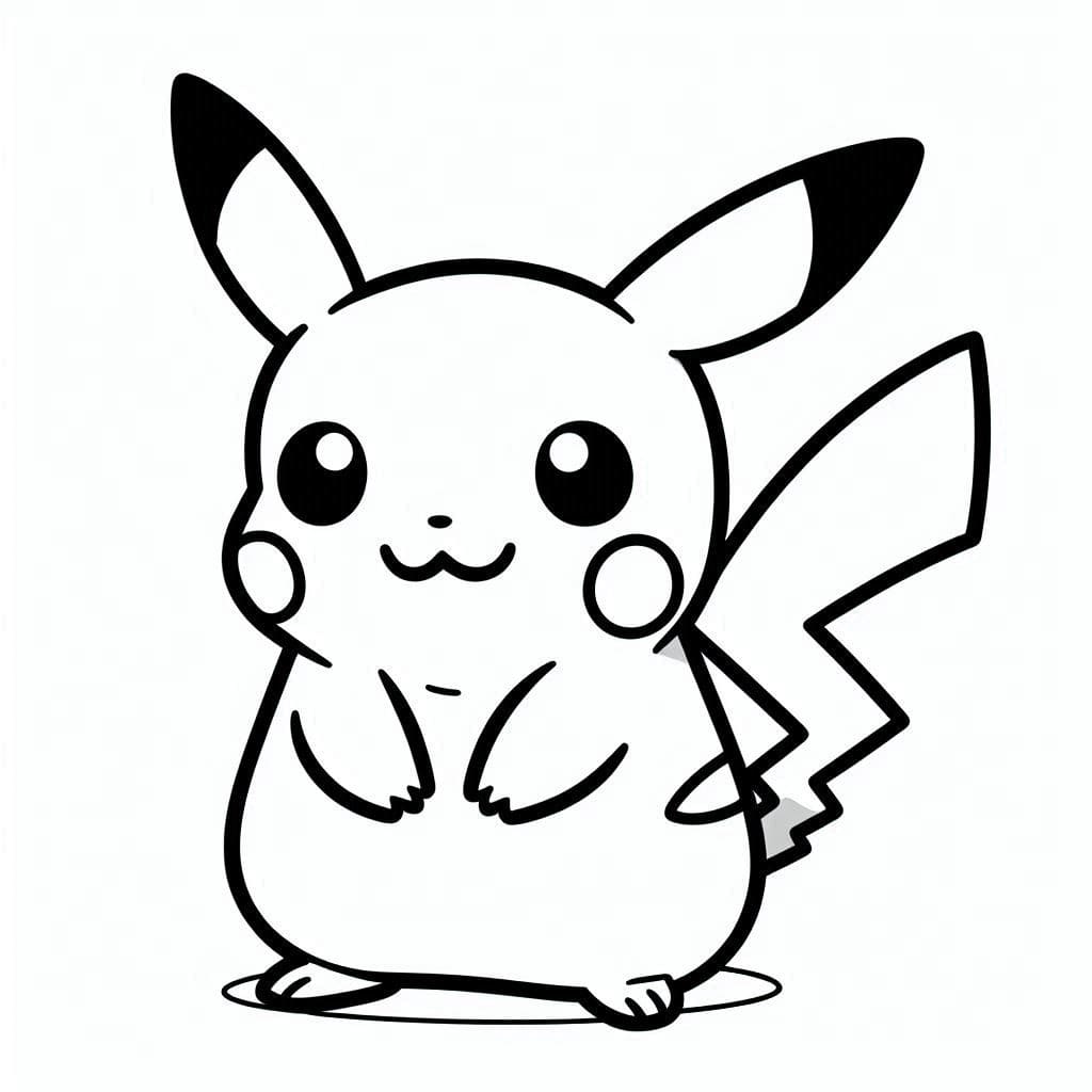 Dibujos de Dibujando pikachu 5 para colorear