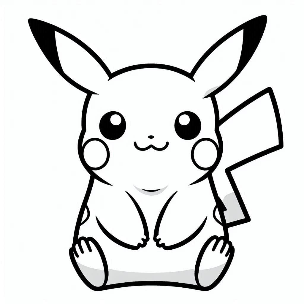 Dibujos de Dibujando pikachu 6 para colorear