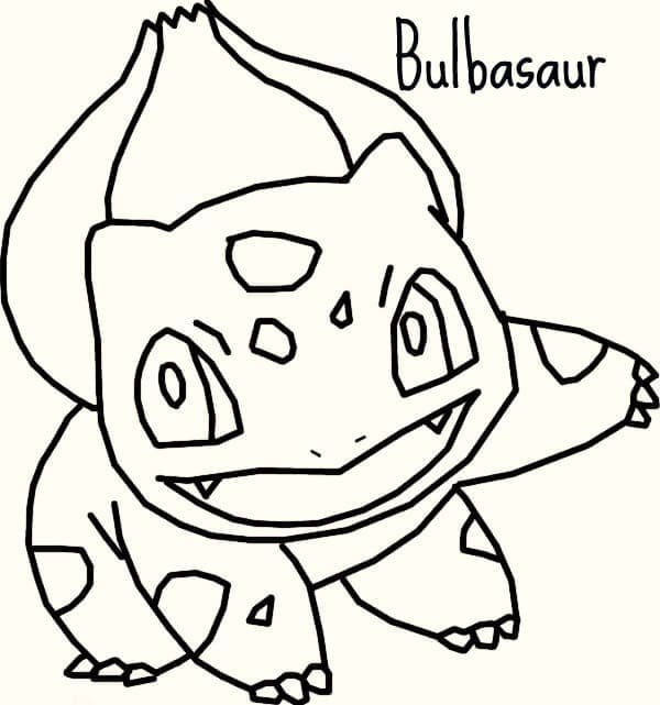 Dibujos de Dibujar a Bulbasaur para niños para colorear