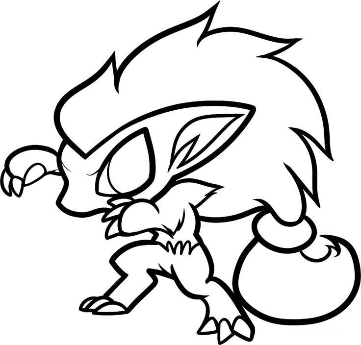 Dibujos de Dibujar a Chibi Zoroark para colorear