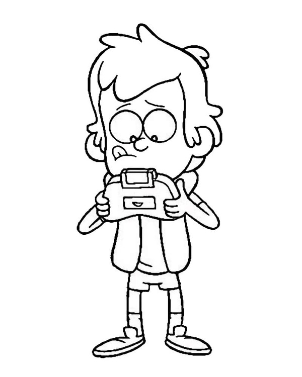 Dibujos de Dibujar a Dipper Pines Gravity Falls para colorear