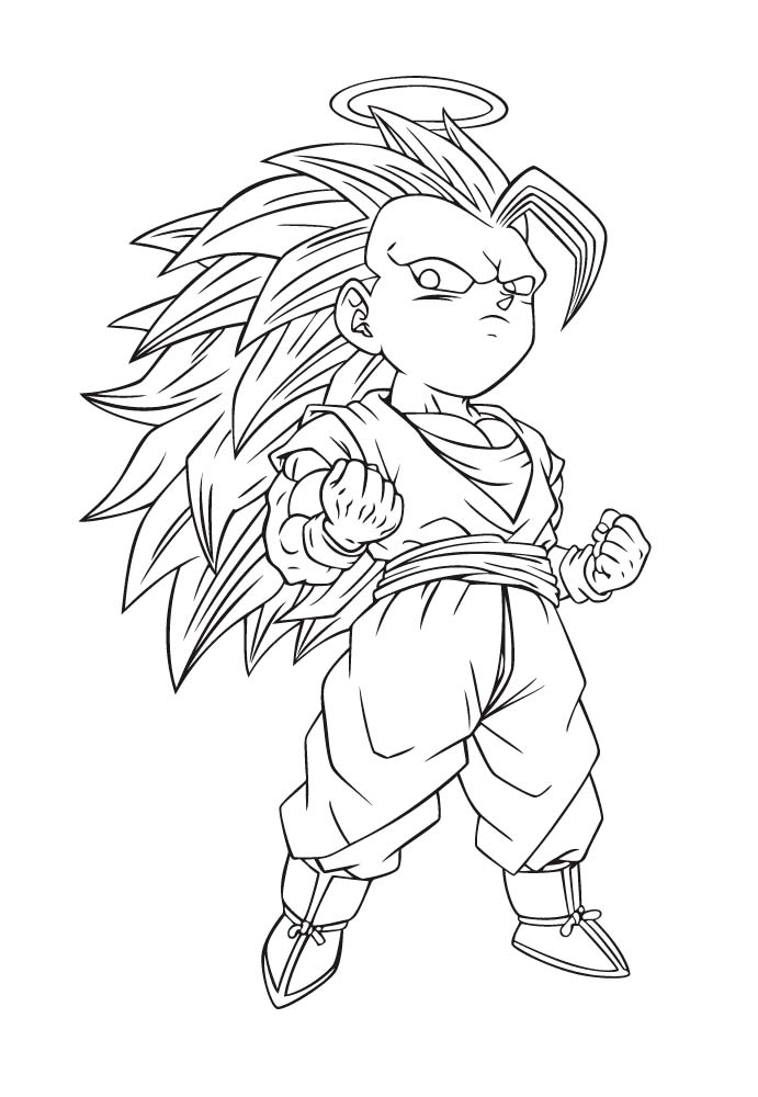 Dibujos de Dibujar a Goku 1 para colorear