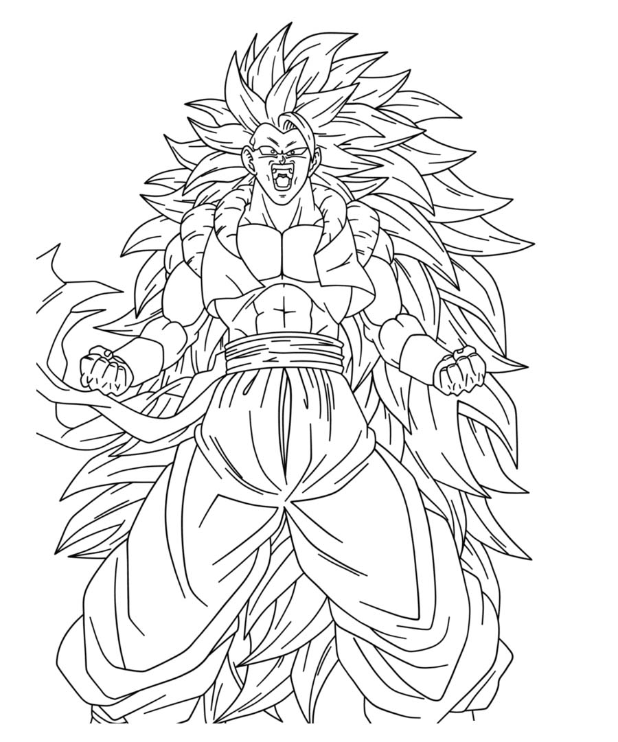 Dibujos de Dibujar a Goku 12 para colorear