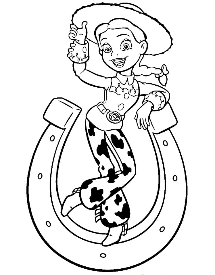 Dibujos de Dibujar a Jessie de Toy Story gratis para colorear