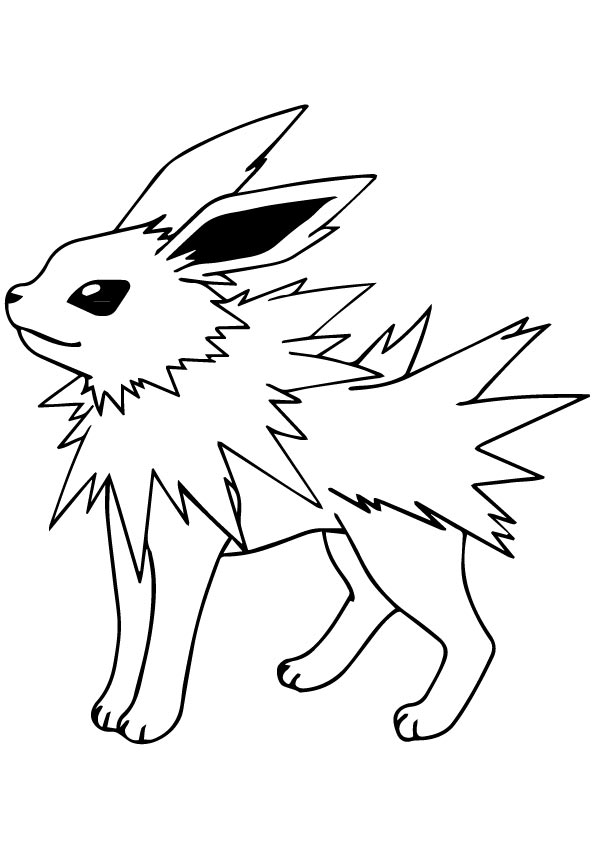 Dibujos de Dibujar a Jolteon Pokémon para colorear