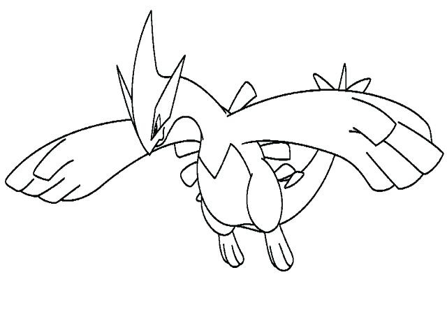 Dibujos de Dibujar a Lugia Plateada para colorear